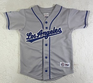Majestic Los Angeles Dodgers Jersey Youth Vtg Small 7-9 Embroidered Eric Gagné