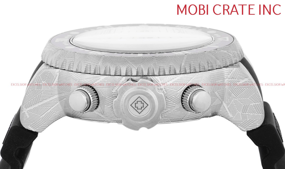 Invicta Pro Diver Laser Acid Etched Geo Case Men's 52mm Black