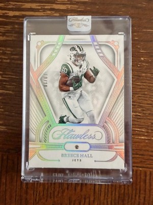 2024 Panini Flawless football Breece Hall Diamond #50 NY Jets 10/10 encased