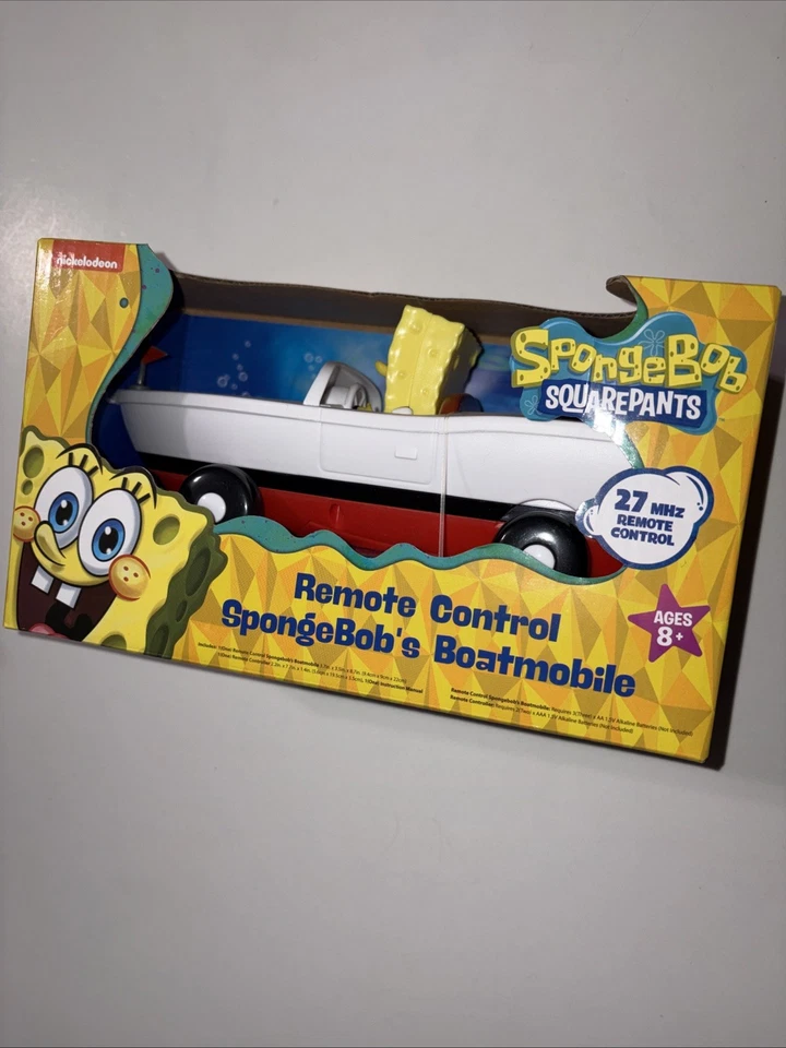 SpongeBob’s Boatmobile Remote Control RC 27 MHZ Collectible Toy Squarepants Boat - Image 3 of 4