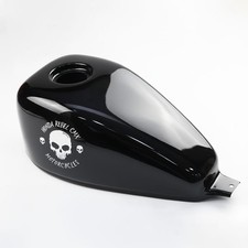 Glossy black fuel tank cap with skull logo for HONDA REBEL CMX 300 500 2017-2025