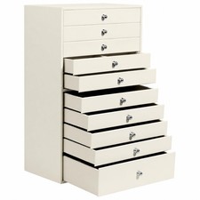 Large Jewelry Box, Jewelry Case with 10 Drawers for Big and Small Jewelry, Je...