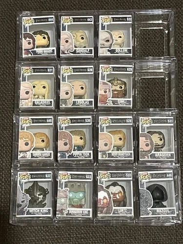 Funko Bitty Pop Lord Of The Rings Set Of 14 Frodo Aragorn Nazgul 1/3 Chases