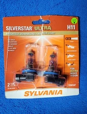 Sylvania H11 Silverstar Ultra Headlight Bulbs Opened
