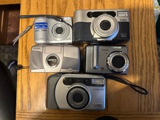 Assorted Compact Camera Lot of 5 -2 digital 3 need film
