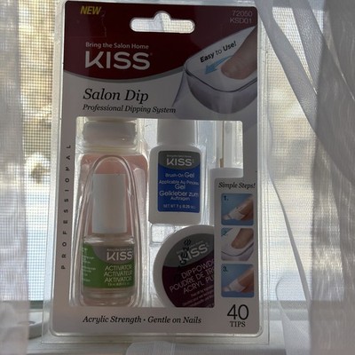 KISS SALON DIP PROFESSIONAL DIPPING SYSTEM KIT 40 TIPS NEW IN BOX 