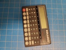 Rolodex Electronic Organizer Vintage Address Book Calculator Retro Pocket Size