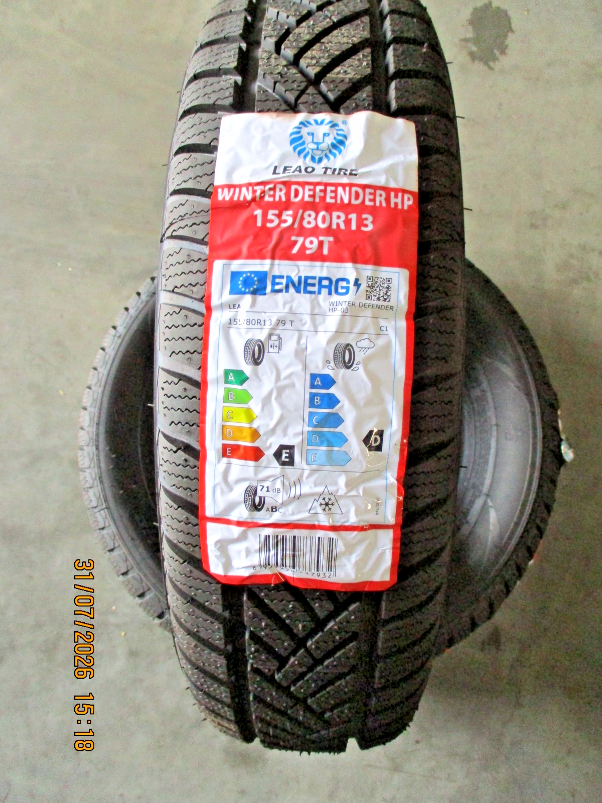 4 Winterreifen LEAO Winter Defender HP 155/80 R13 79T - Bild 2