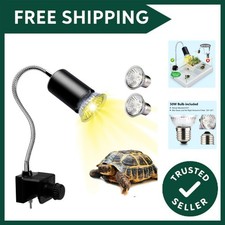 Tortoise Heat Lamp, UVA UVB Light Reptile Kit for Terrapin Tank Vivarium, wit...