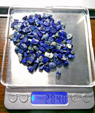 LAPIS BEADS 255 CT ASSORTED SIZE CHIPS PRE DRILLED FOR JEWELRY  CRAFT WORK
