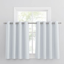 Panel curtain kitchen 2 pieces h 90 x w 132 cm blackout curtains with eyelets...