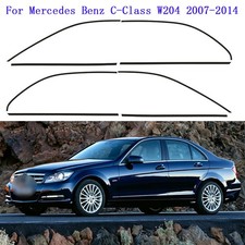 f&uuml;r Benz C-Class W204 Chromleisten entfernen Fensteraufkleber gl&auml;nzend schwarz
