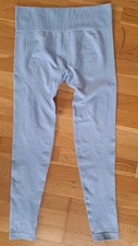USA PRO women size UK 12 M medium light BLUE leggings stretchy shaping gym sport