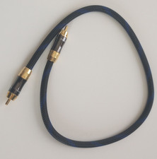 KUYIOHIFI Dual Shielded OD 8.0mm RCA Male to RCA Male subwoofer Cable 2 Feet 