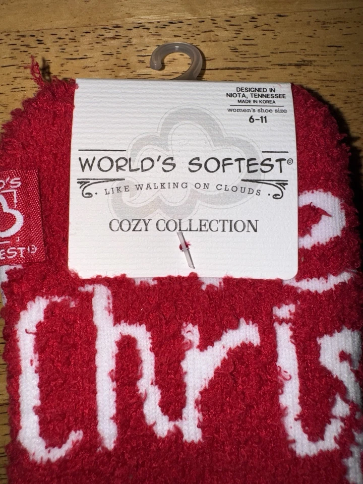 ¡NUEVO! Calcetines Más Suaves del Mundo Acogedora Colección Feliz Navidad Cómodos Calcetines Crew Foto 2 de 4