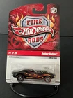 Hot Wheels Rodger Dodger Fire Rods #2 of 26  flat black flames Redlines 1/64