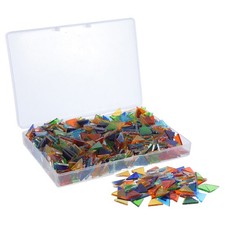 764 Pcs Craft Glass Pieces for Stained Projects DIY Accessories Mosaics Crafts