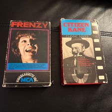 Citizen Kane / Frenzy Betamax 2 Tape Lot 1941 /1972 Orson Welles / Hitchcock