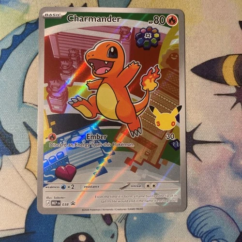New ListingFirst Partner Illustration Charmander Promo Full Art Holo 038 Pokémon TCG