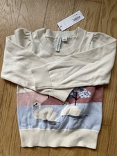 NWT Janie And Jack Swan Sweater 3t