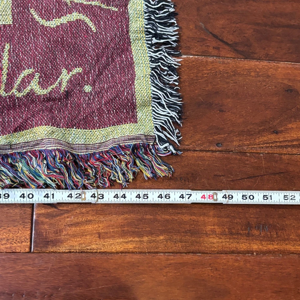 Vintage Castlewood Ranch Woven Tapestry Throw Blanket Scenic Landscape Windmill - Image 2 of 4