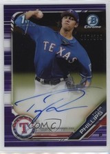 2019 Bowman Chrome Prospects Purple Refractor /250 Tyler Phillips Auto 13c7