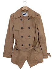 KHUJO Trenchcoat Damen Mantel Gr. DE 36 braun Casual-Look