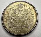 1961 Canadian Silver 50 Cents Half Dollar Coin N65