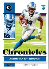 Amon-Ra St. Brown-2021 Panini Chronicles RC #33 Lions