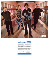 Adam Gontier & Neil Sanderson ‘Three Days Grace’ Band Signed 8x10 Photo ACOA