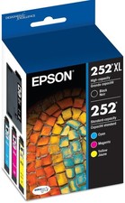 EPSON 252XL Ultra Ink High Capacity Black & Standard 3 Color Cartridges