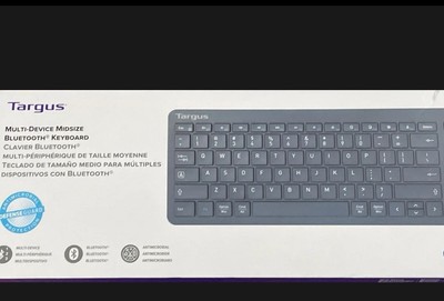 Targus Compact Multi-Device Bluetooth Antimicrobial Keyboard AKB862US New Sealed