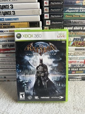 Batman Arkham Asylum (Microsoft Xbox 360) Complete CIB Tested NO Glasses