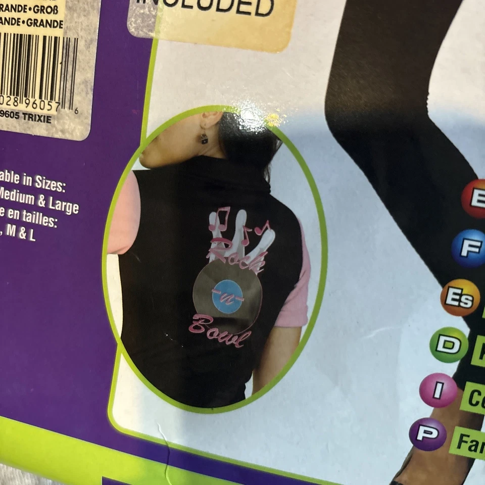 Vestido Camisa Trixie Bowling Años 50 Calcetín Hop Vestir Sexy Adulto Halloween Disfraz L Foto 3 de 4