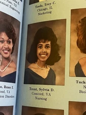 1987 HAMPTON INSTITUTE HAMPTON UNIVERSITY YEARBOOK, THE HAMPTONIAN, Sylvia Adams