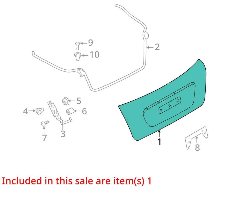 Trunk/Hatch/Tailgate Convertible 4 Passenger Fits 09-15 MINI COOPER 27707939 Foto 3 de 4