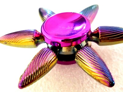 Rainbow Fidget Spinner Toy Adults Kids Boys Girls ADHD Stress Stocking Stuffer 