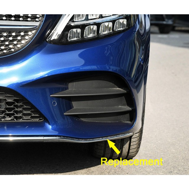 Front Bumper Left Side Chrome Insert Trim Moulding Fit For Mercedes