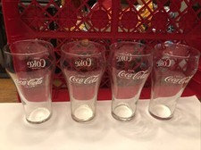 Set of 4 Vintage Enjoy Coca-Cola Coke Bell Shaped Drinking Glasses 6