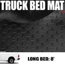 For 02-18 Dodge Ram 8 Ft 96 Long Blk Rubber Diamond Pattern Truck Bed Floor Mat For 02-18 Dodge Ram 8 Ft 96 Long Blk Rubber Diamond Pattern Truck Bed Floor Mat