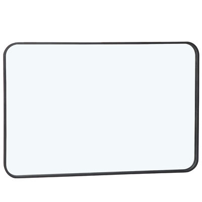 Black Rectangular Wall Mirror For Bathroom Bedroom Livingroom 24'' x 36'' 
