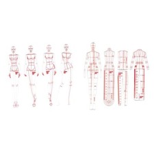 8PCS French Curve Template Ruler Set Sewing Tailoring Dressmaking Fashion Tool