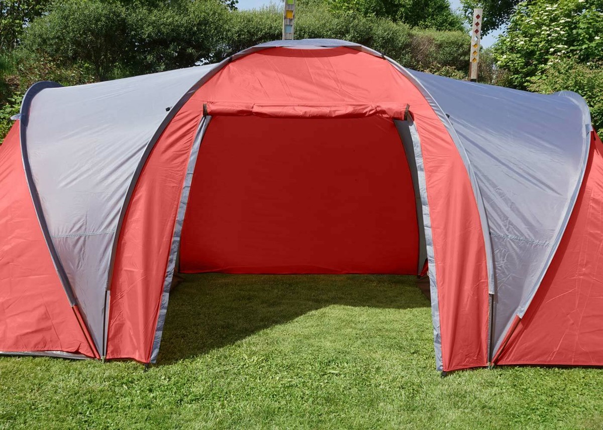 Camping Tent Loksa, Man Dome Tent Igloo Tent Festival Tent, Person Red