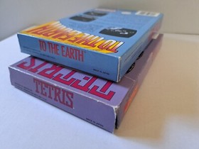 Lote de juegos To the Earth & Tetris - Nes - Juegos con caja manual (sin probar)