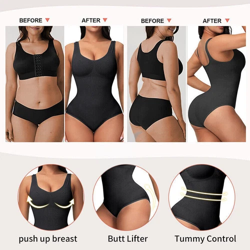 Body de yoga para mujer sin mangas con correas anchas diseño de control de barriga - Imagen 6 de 28