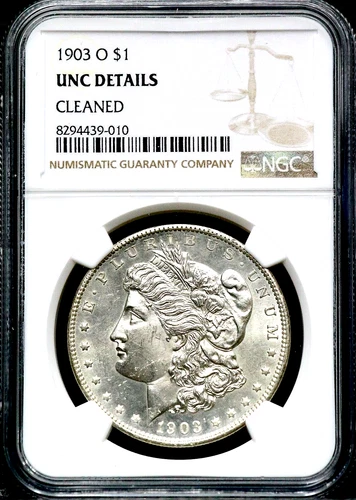 1903-O $1 Morgan Silver Dollar -NGC Unc Details - New Orleans RARE CC525