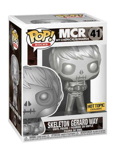 Funko Pop! Skeleton Gerard Way LE 5000 Hot Topic Exclusive + Protector