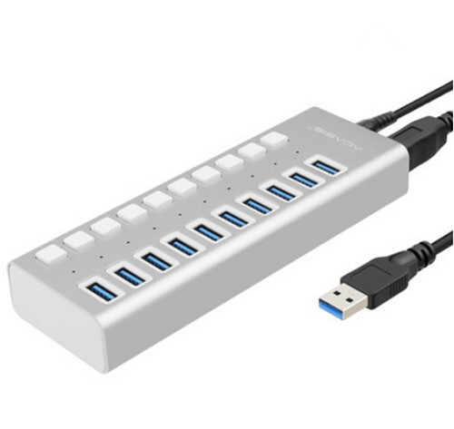 Acasis-10-port-USB-3-0-Splitter-With-Power-Supply-Multi-interface-Expansion-HUB
