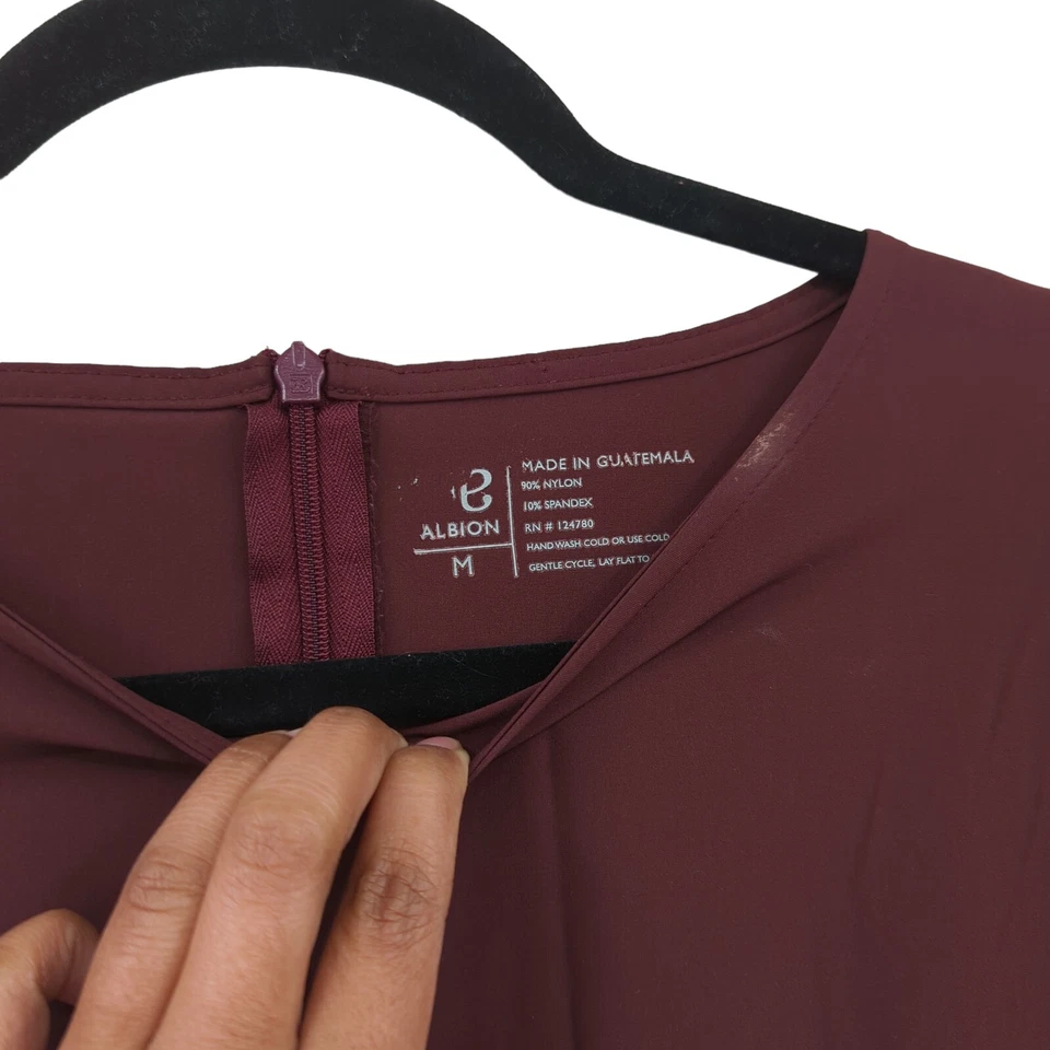 Mono Albion para mujer M Fit Jetsetter rojo granate pierna cónica corbata deportiva DEFECTO G2U Foto 4 de 4