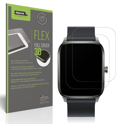2x Full Cover Schutzfolie matt für Haylou GST Smartwatch Panzerfolie Anti-Shock
